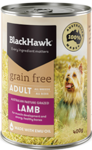 Blackhawk Dog Can Lamb Grain Free 12 X 400g