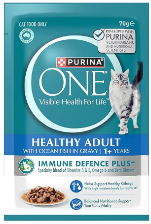 Purina One Healthy Adult Ocean Fish 12 X 70g