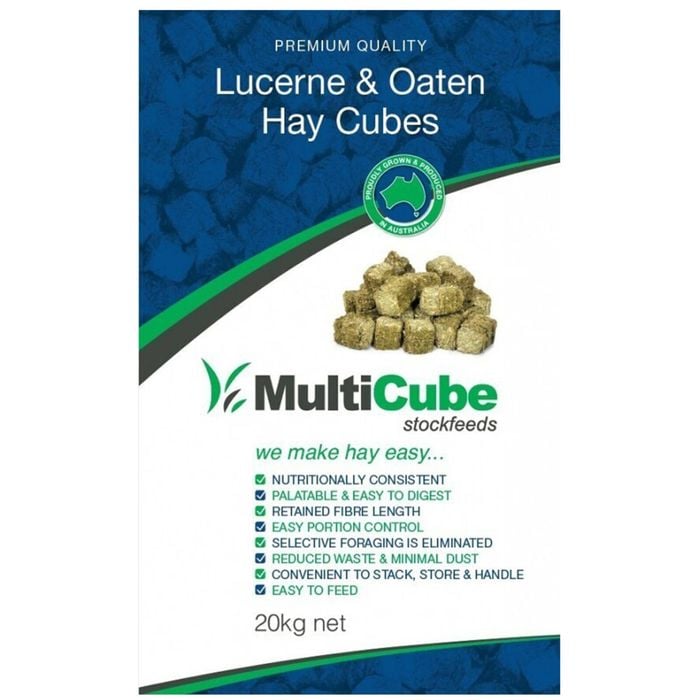 Multicube Lucerne & Oaten Hay Cubes 20kg