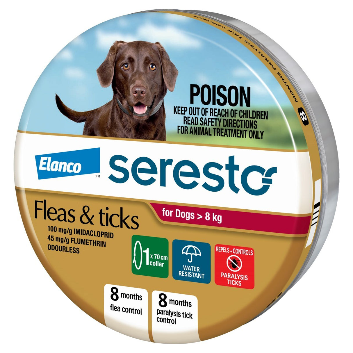 Seresto Flea Tick Dog Collar 8+kg Bayer