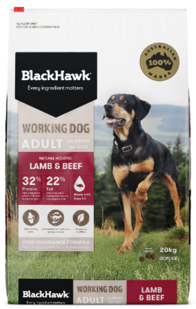 Blackhawk Dog Adult Working Dog Lamb/beef 20kg