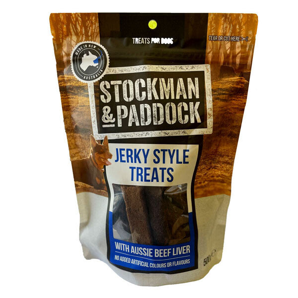 Stockman Paddock Jerky Beef Liver Treats 500g