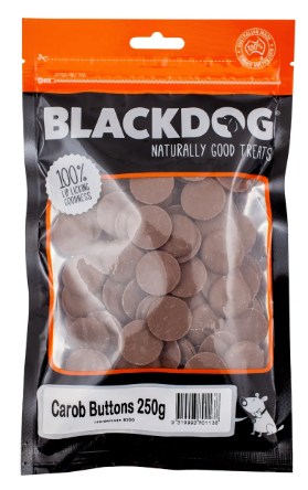 Blackdog Carob Buttons 250g