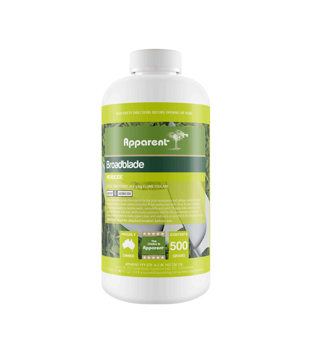 Broadblade 500gm (flumetsulam) Apparent