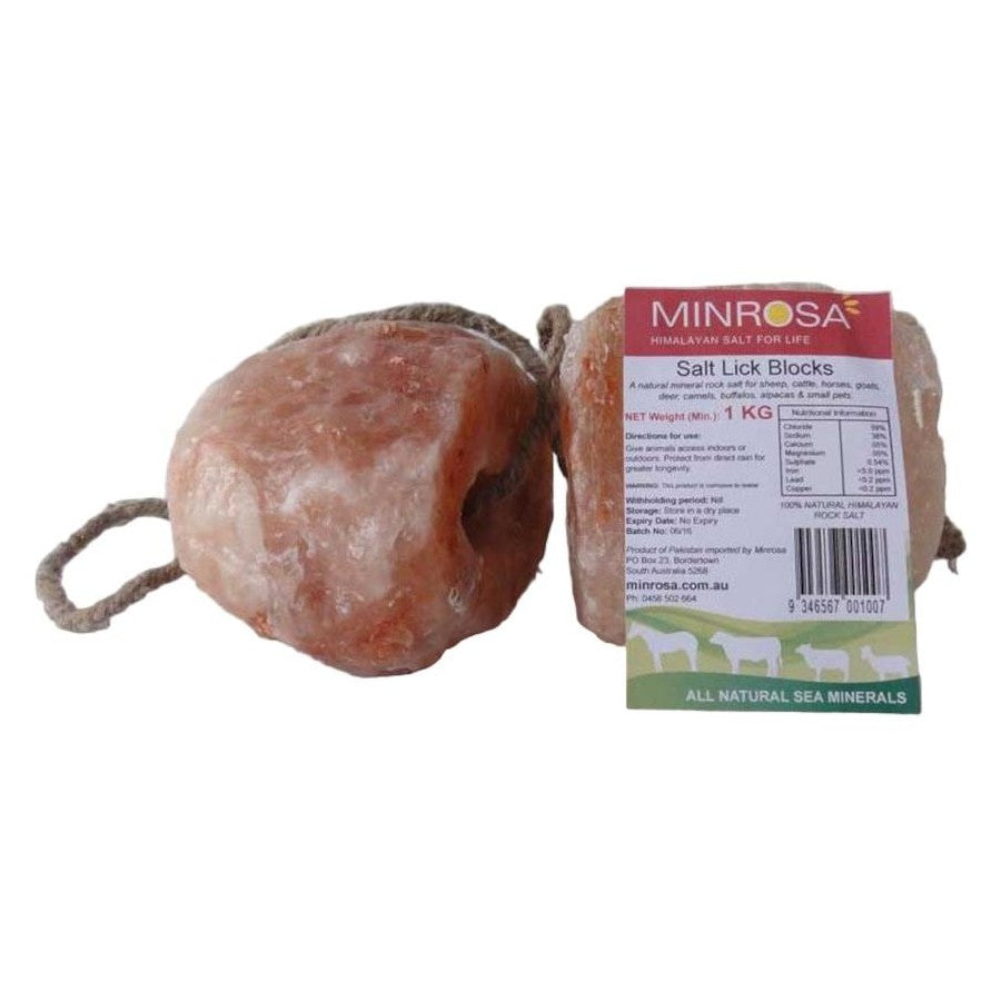 Minrosa Salt Lick W/rope 1-2kg