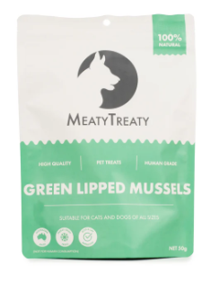 Meaty Treaty Freeze Dried Green Lip Mussels Dog & Cat 50g