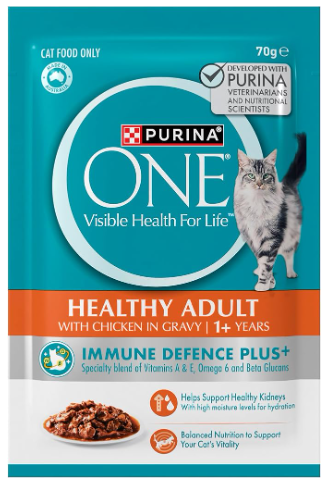 Purina One Healthy Adult Chicken 12 X 70g