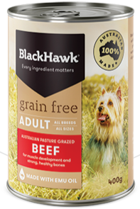 Blackhawk Dog Can Beef Grain Free 12 X 400g