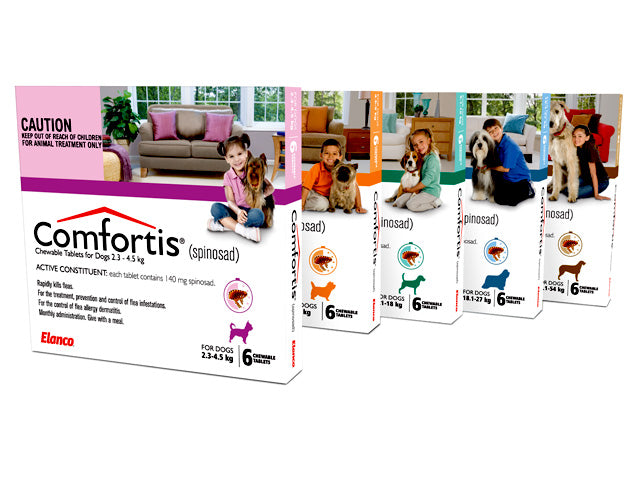 Comfortis Wormer Chews Dogs/cats 6 Tabs