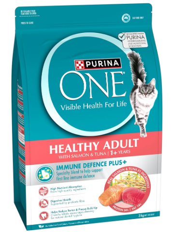 Purina One Healthy Adult Salmon [wt:3 Kg]