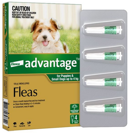 Advantage Dog 0-4kg Small [pk:4]
