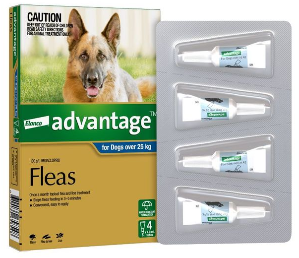 Advantage Dog 25+ Xl [pk:4]