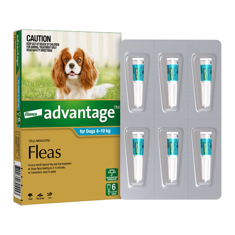 Advantage Dog 4-10kg Med [pk:6]