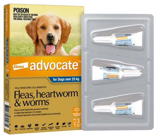 Advocate Dog 25kg X/large [pk:3]