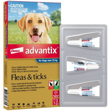 Advantix Dog 25kg + Xl [pk:3]