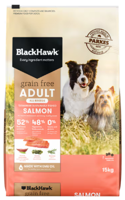Blackhawk Dog Adult Grain Free Salmon [wt:15 Kg]