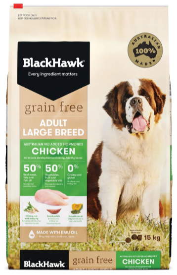 Blackhawk Dog Adult Grain Free Chicken Large Breed [wt:15 Kg]