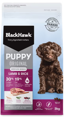 Blackhawk Puppy Medium Lamb & Rice [wt:3 Kg]