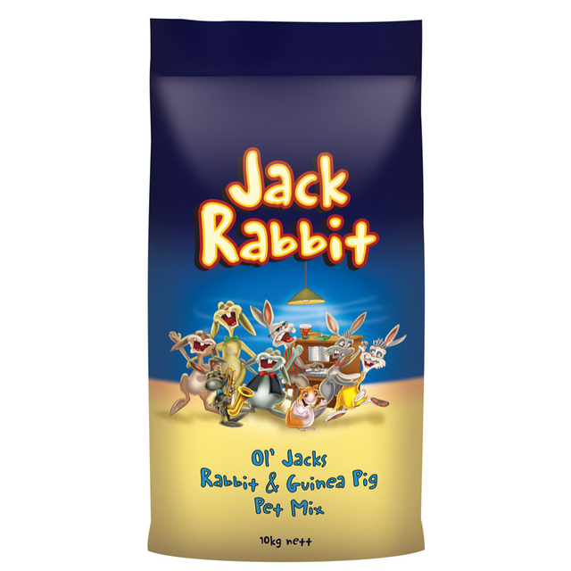 Ol Jack Rabbit - Rabbit & Guinea Pig Mix 10kg (blue Yellow Bag)