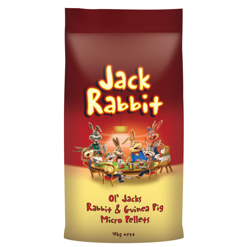 Ol Jack Rabbit & Guinea Pig Micropellets 10kg (red Yellow Bag)