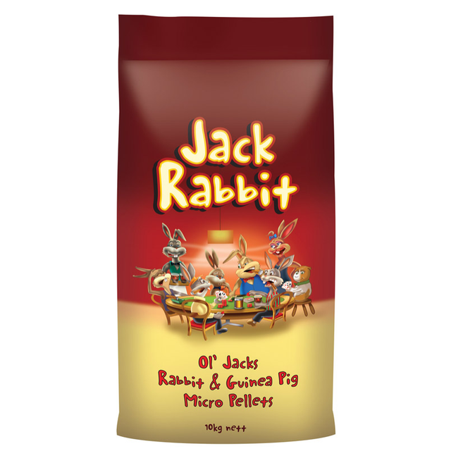 Ol Jack Rabbit & Guinea Pig Micropellets 10kg (red Yellow Bag)