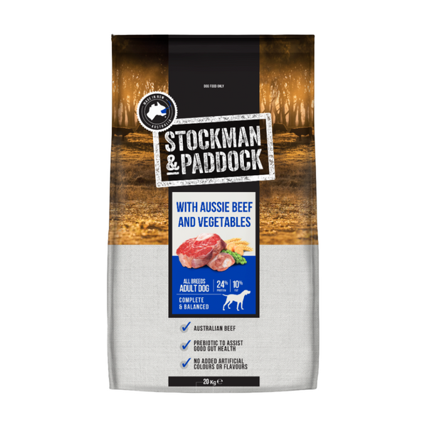 Stockman & Paddock Aussie Beef & Veg 20kg