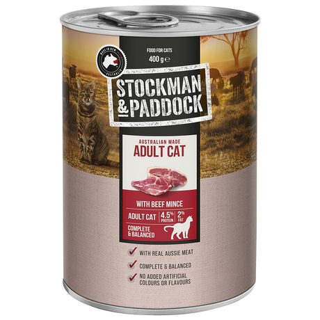 Stockman & Paddock Cat Wet Beef 400g X 12