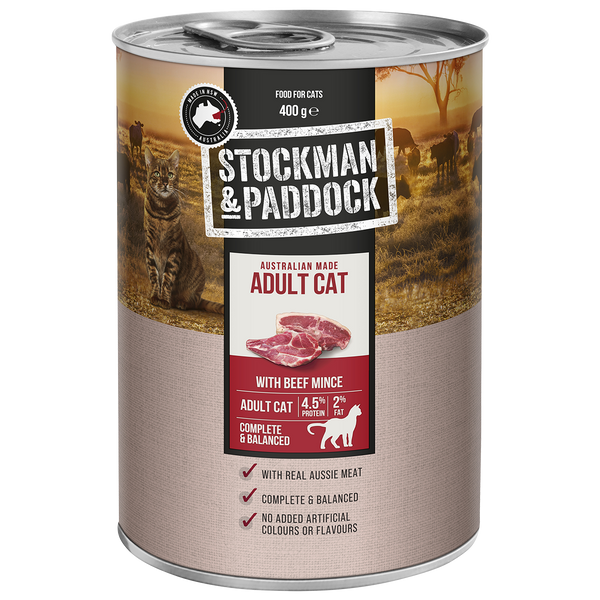 Stockman & Paddock Cat Wet Beef 400g X 12