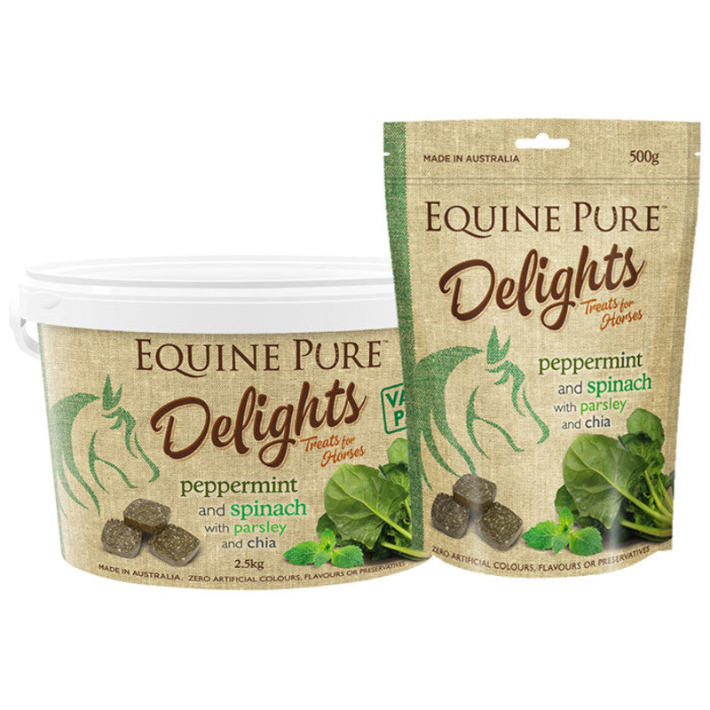 Equine Pure Delights P.mint, Spinach, Prsly & Chia 500g