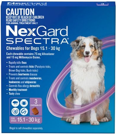 Nexgard Spectra Dogs 15-30kg [pk:3]