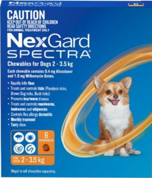 Nexgard Spectra Dogs 2-3.5kg [pk:6]