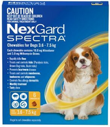 Nexgard Spectra Dogs 3.6-7.5kg [pk:6]