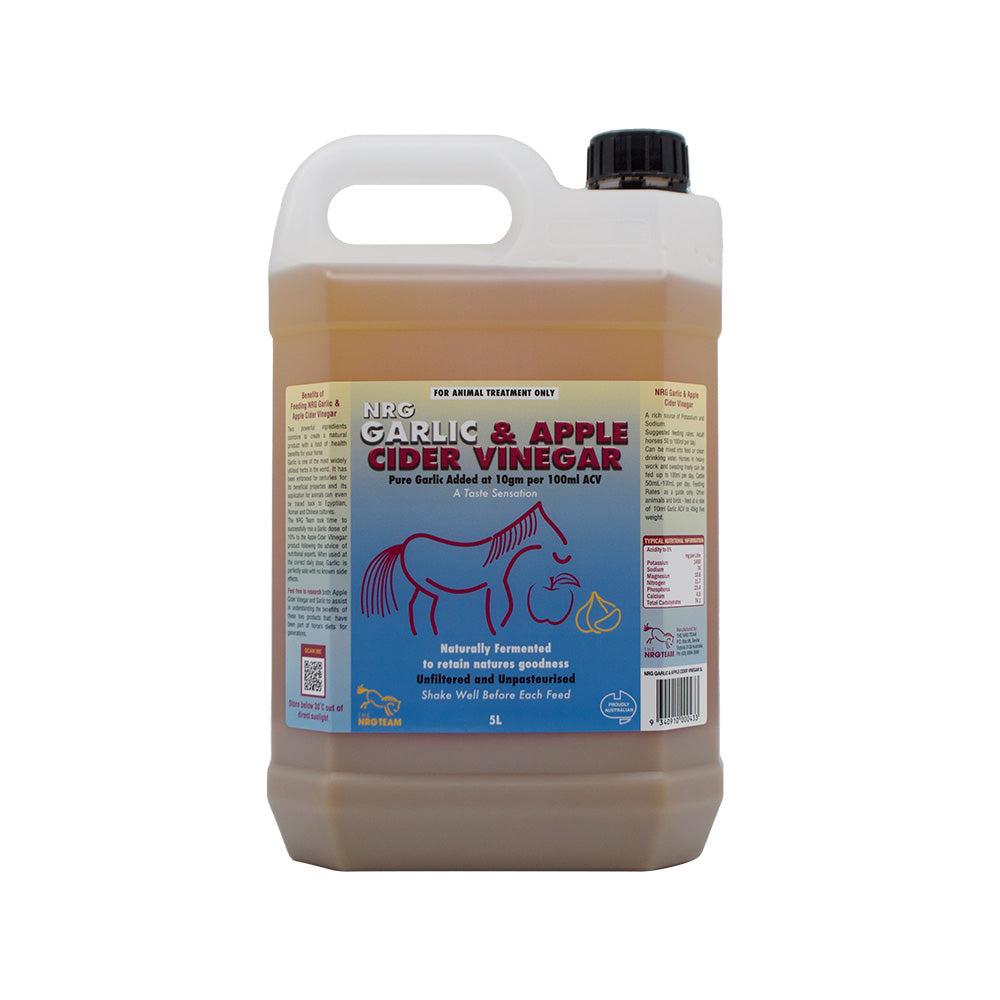 Apple Cider Vinegar + Garlic 5ltr Nrg