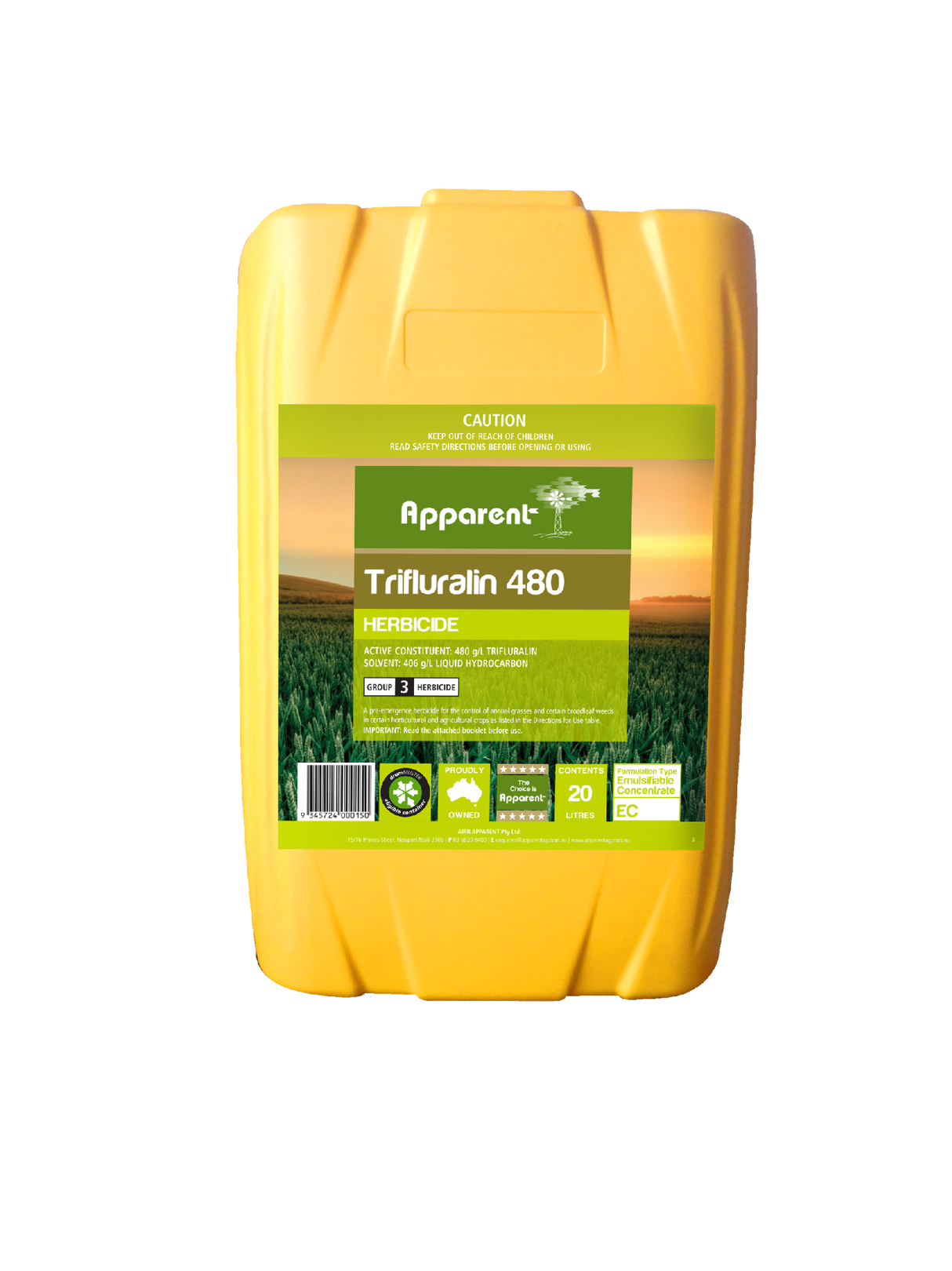Trifluralin 480 Apparent [vol:20 Ltr]