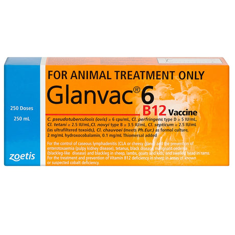Glanvac 6 B12 Zoetis** [vol:250 Ml]