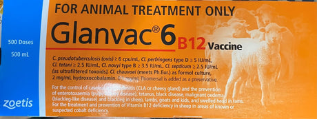 Glanvac 6 B12 Zoetis [vol:500 Ml]