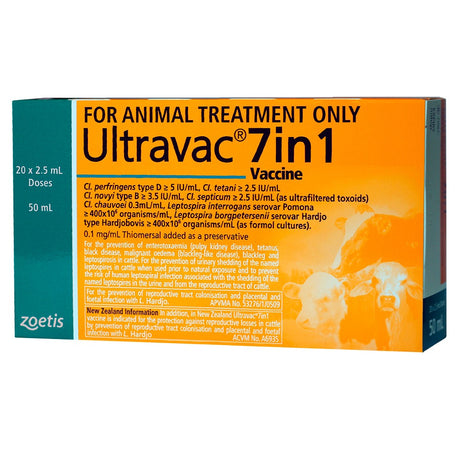 Ultravac 7 In 1 Cattle Zoetis** [vol:50 Ml]