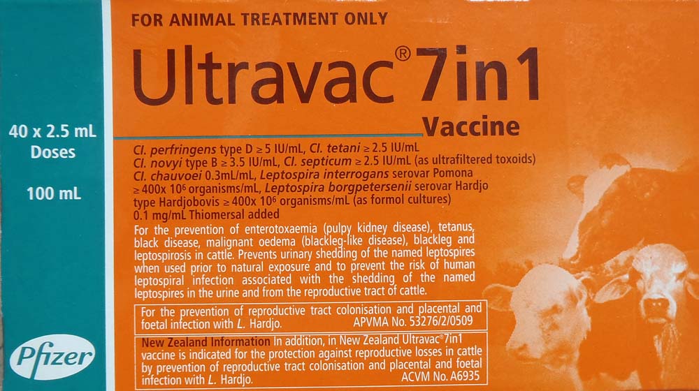Ultravac 7 In 1 Cattle Zoetis** [vol:100 Ml]
